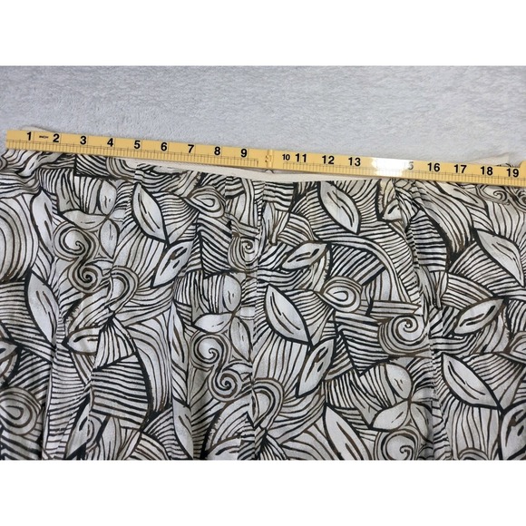 Nygard Collection Boho Midi Skirt Womens 16 Brown Cream Abstract Print - Picture 10 of 12